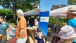 Juli 2023 - Infostand auf dem ökumenischen Gemeindefest in Heidenheim