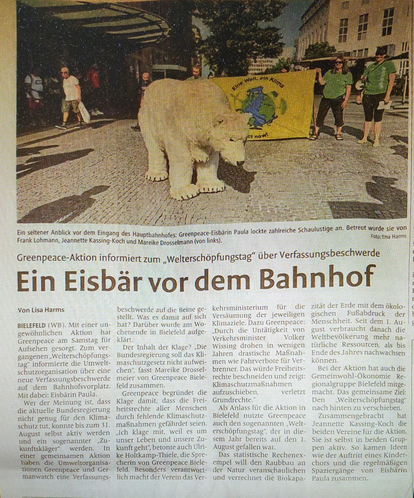 Paula im Westfalenblatt