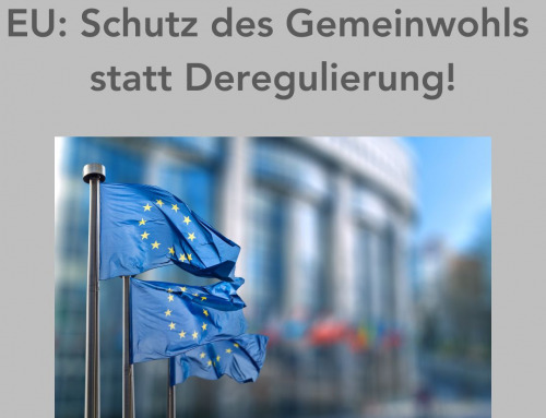 EU vor Richtungsentscheidung: Gemeinwohl schützen statt deregulieren