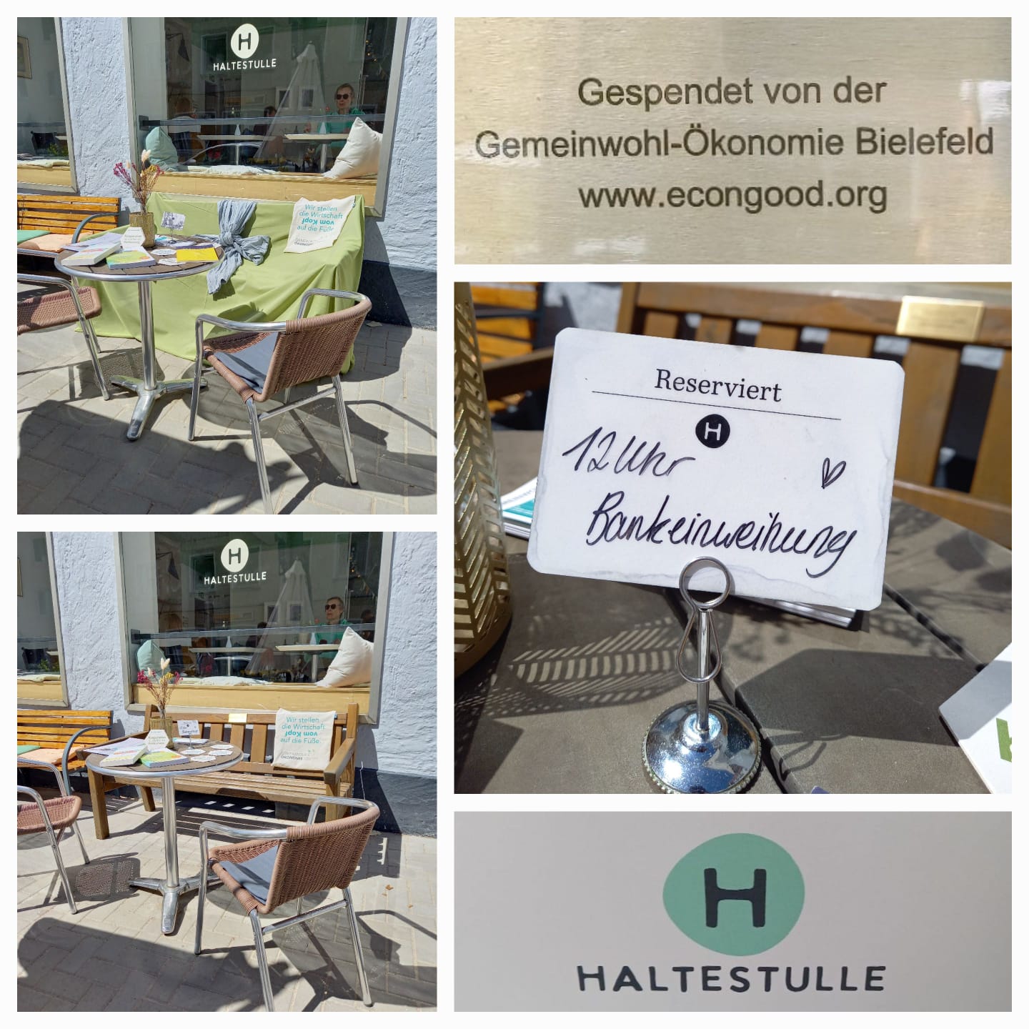Einweihung GWÖ Bank Kollage