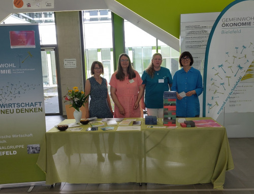 Gemeinwohl-Ökonomie beim DFH‑Festival in Bielefeld: Infostand, Film & interaktiver Workshop