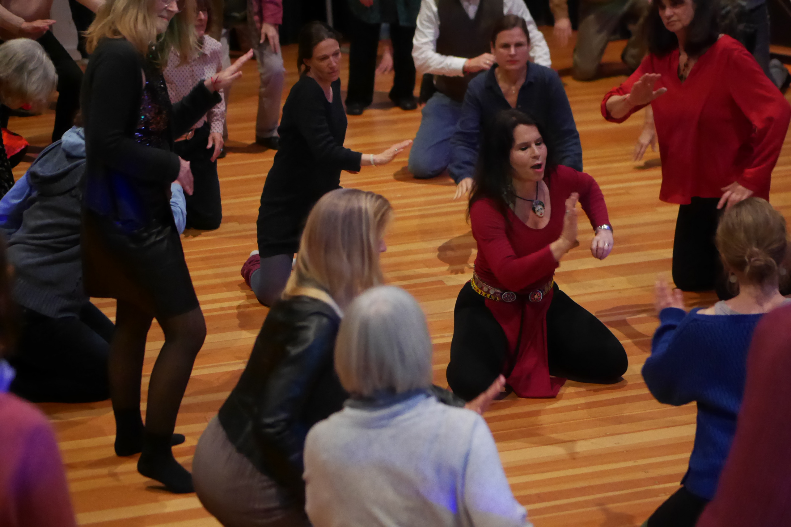 Trommeln beim Tanzworkshop