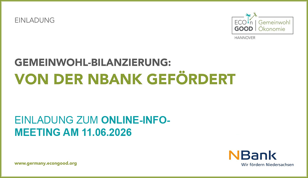 Einladung - GWÖ-Hannover: Online-Infomeeting Förderung NBank 2026 am 11.06.26