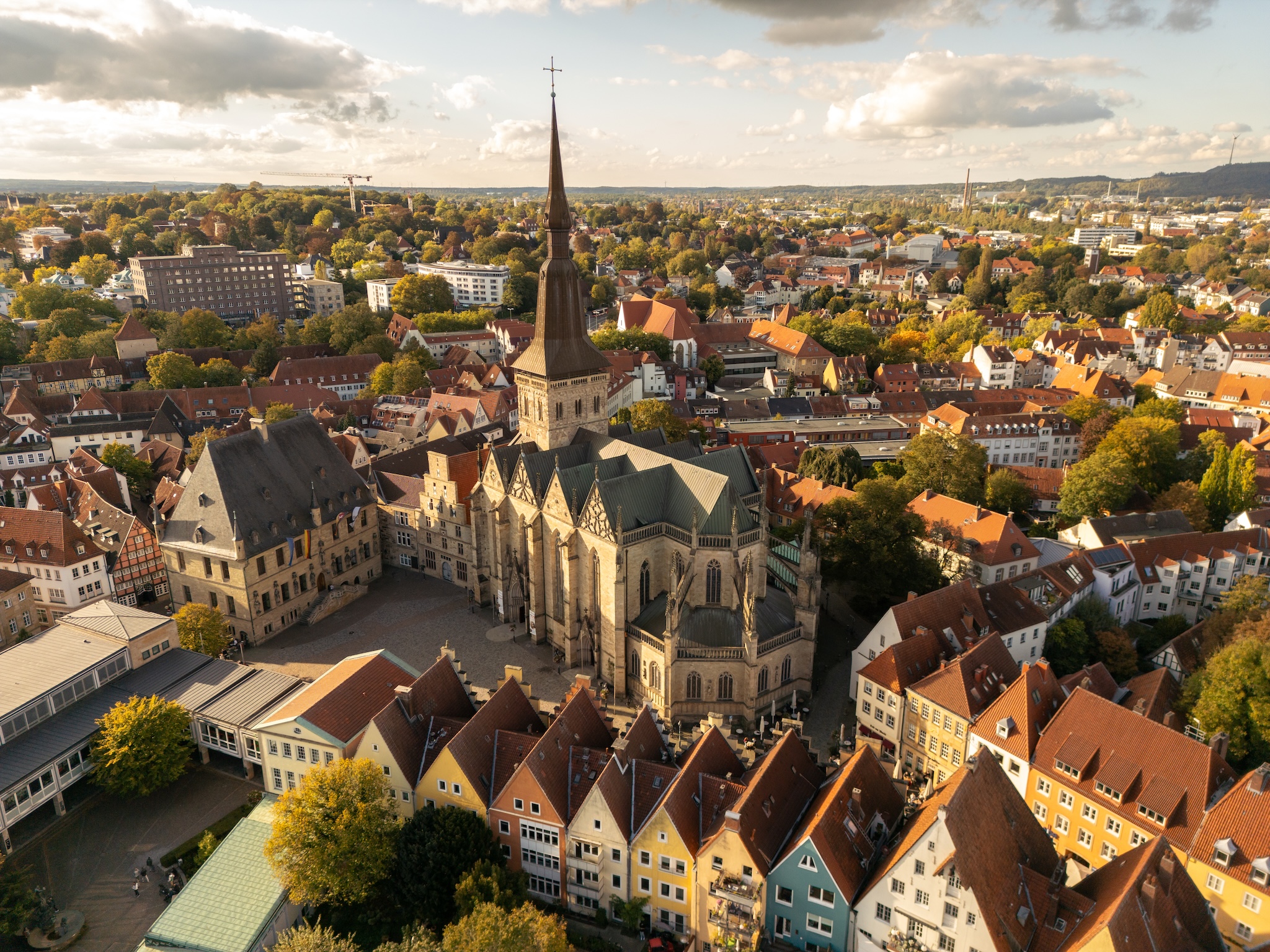 Panoramafoto vom Marktplatz Osnabrück