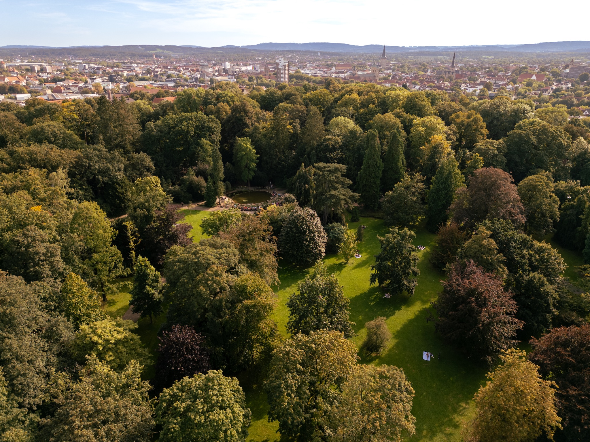 Panoramafoto vom Osnabrücker Bürgerpark